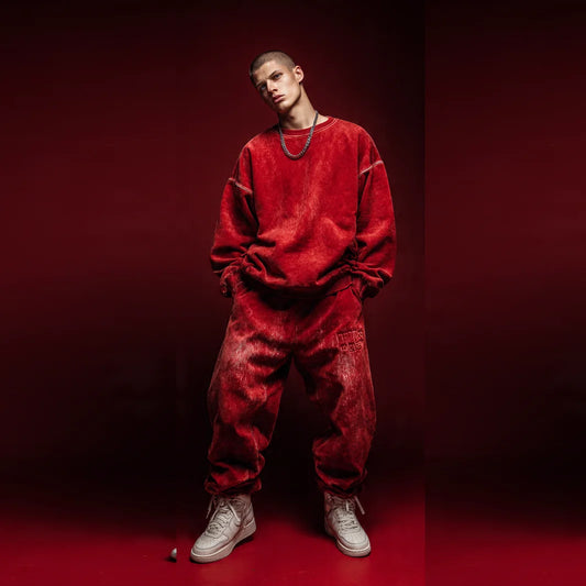 Manufacturer Usa Design Winter Hip Hop Solid Heavyweight 460g Fleece 2 In 1 Hoodie & Jogger Sweatsuit Men's Tracksuit - Buy Product on Alibaba.com