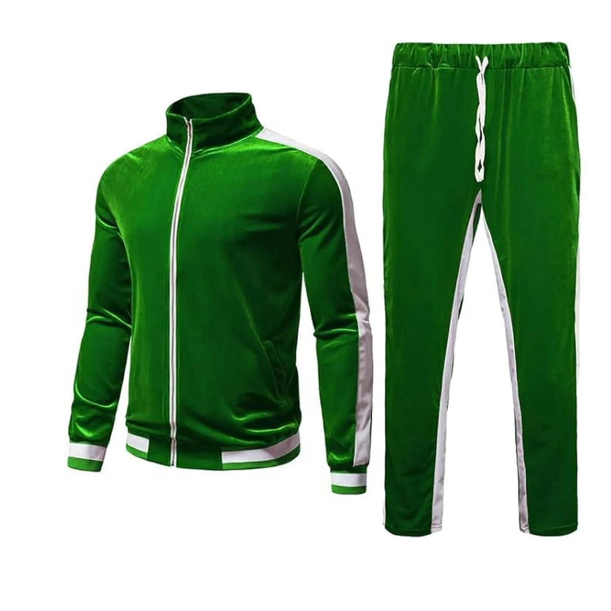 High Quality Winter 100% Cotton Streetwear Tracksuit Set With Side Stripes Custom Logo Stitching Jacket And Pant For Men 300 Gsm - Buy Product on Alibaba.com