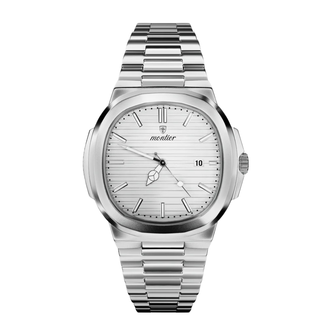 Sophisticated Minimalism in Stainless Steel Watch