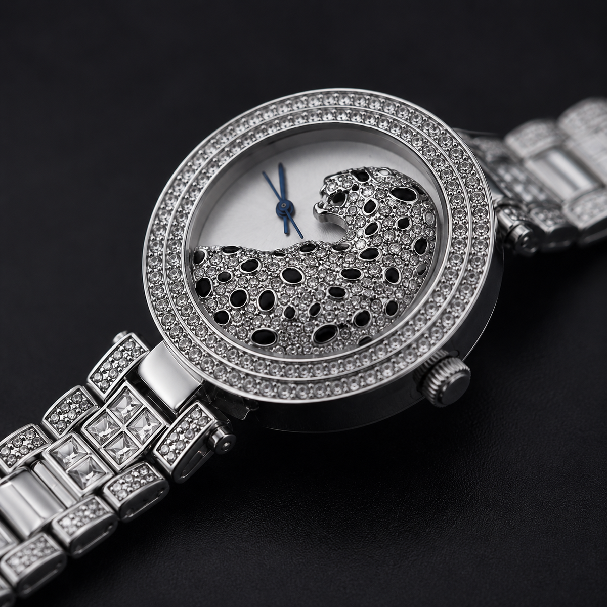 Luxury Panther Crystal Watch