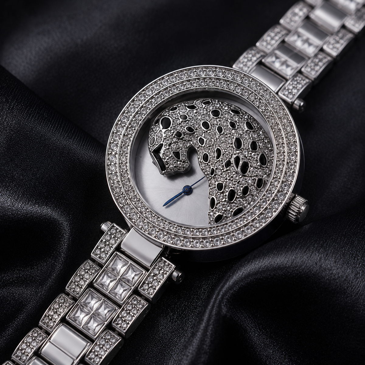 Luxury Panther Crystal Watch