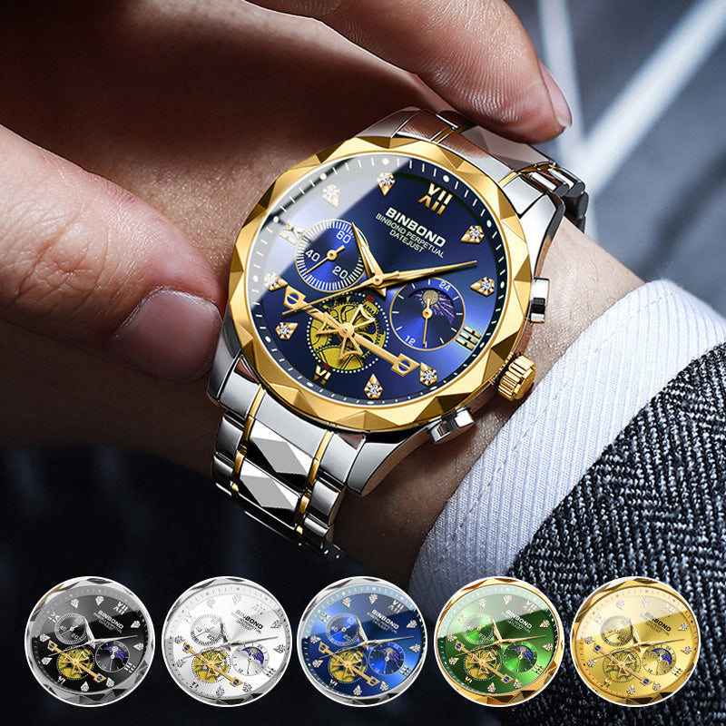 🎁Men's Multifunctional Quartz Mechanical Watch