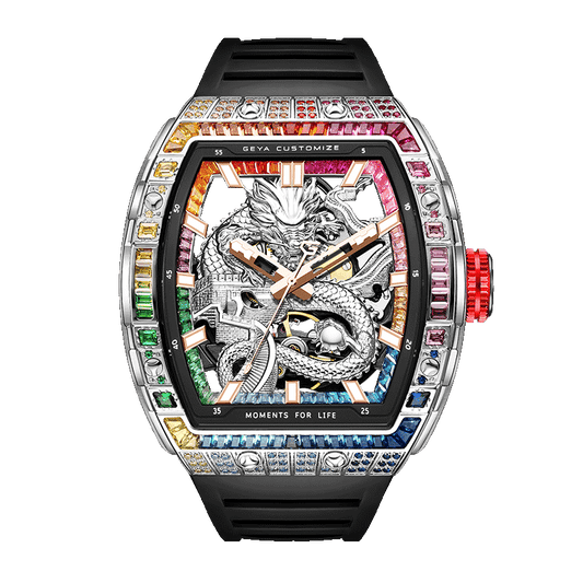 Rainbow Zircon Series - Skeleton Automatic Watch G78175