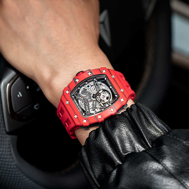 Luxury Carbon Fiber Automatic Watch: Durable, Stylish, Precise Self-Winding Timepiece
