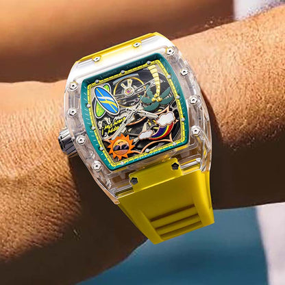 Cool Summer Sun-Kissed Transparency Watch
