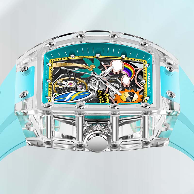 Cool Summer Sun-Kissed Transparency Watch
