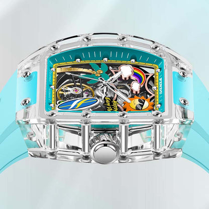 Cool Summer Sun-Kissed Transparency Watch