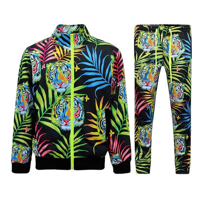 High Quality Winter 100% Cotton Streetwear Tracksuit Set With Side Stripes Custom Logo Stitching Jacket And Pant For Men 300 Gsm - Buy  Product on Alibaba.com