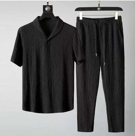 Summer New Men's Casual Sets T-Shirts +Pants Sportswear