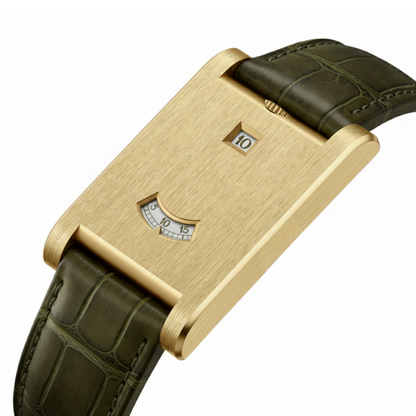Rectangular DRYLAXO VX-580 dress watch by GIORGIO MARENO with a sleek design and clear hour markers.