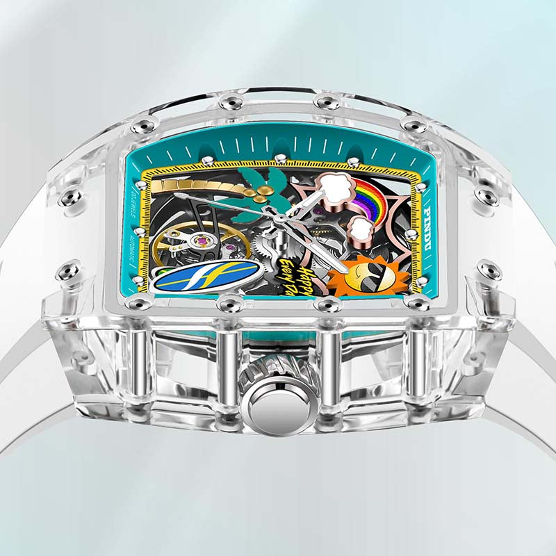 Cool Summer Sun-Kissed Transparency Watch