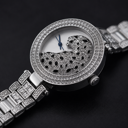 Luxury Panther Crystal Watch