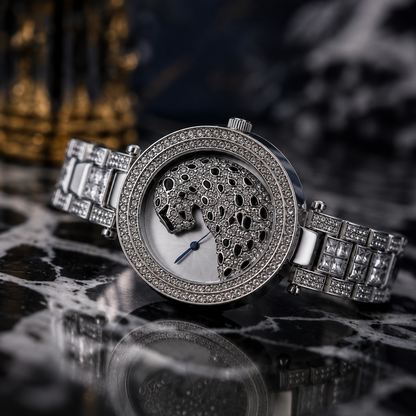 Luxury Panther Crystal Watch