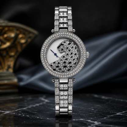Luxury Panther Crystal Watch