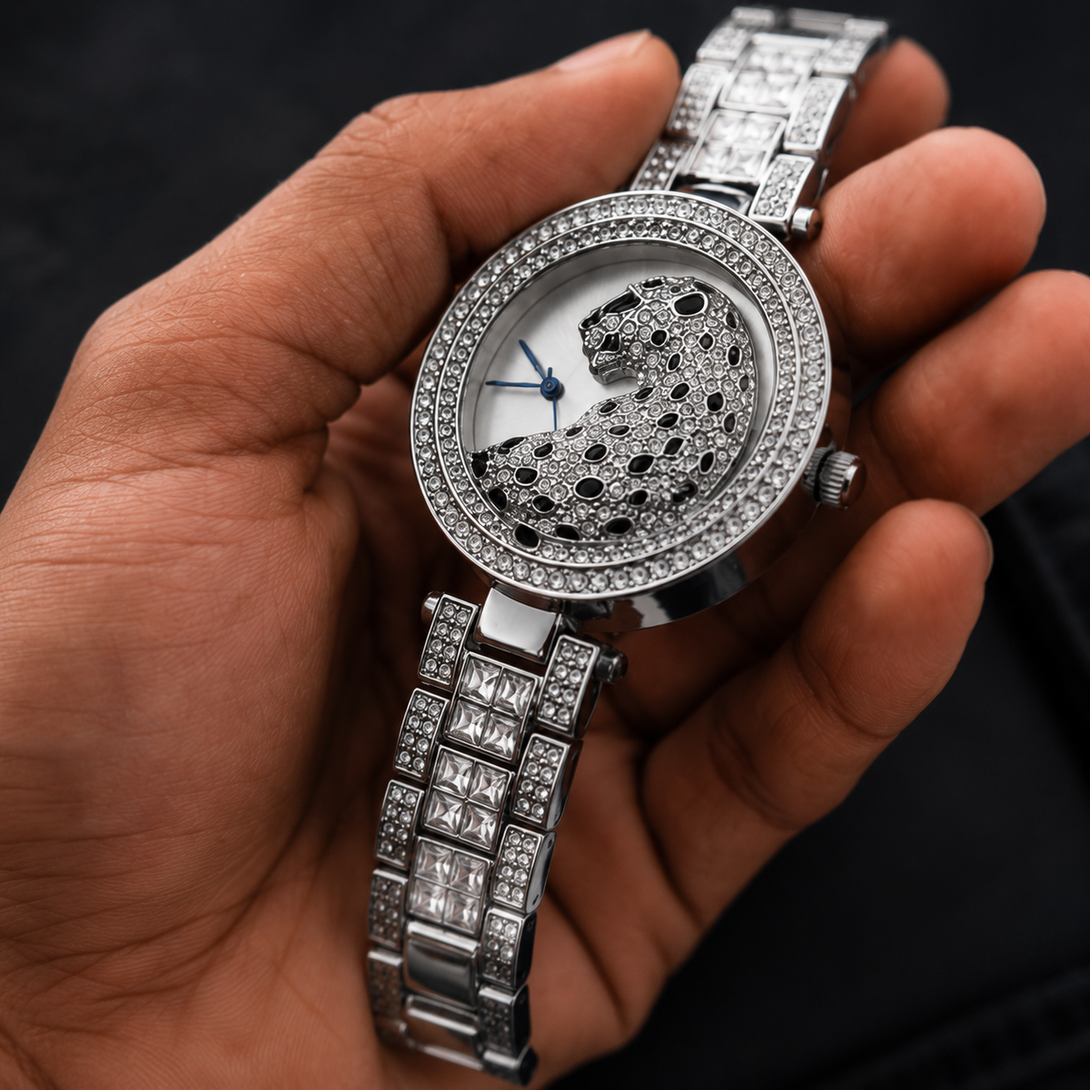Luxury Panther Crystal Watch