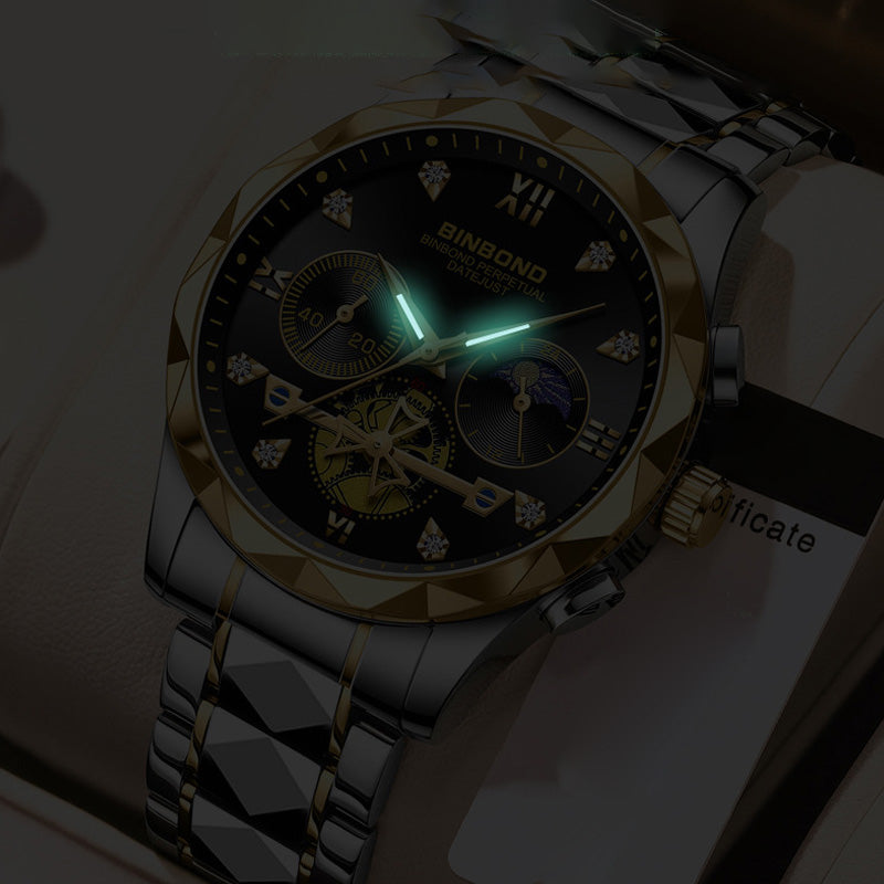 🎁Men's Multifunctional Quartz Mechanical Watch