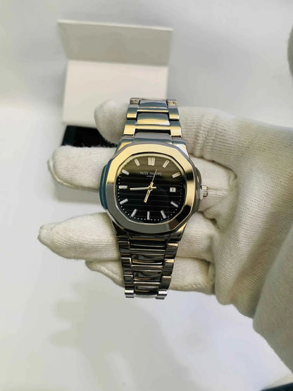 Imperial Noir – Signature Stainless Steel Watch for Men